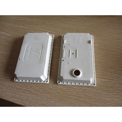 Single shot injection molding/ electornic enclosure/material PP and calcium carbonate/ White color/ texture surface