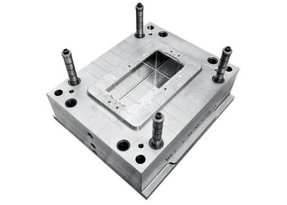 Single Shot Injection Molding Services / Lead Acid Battery Box Injection Mold Tooling